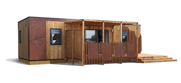 Extérieur du Mobil Home Elégance
