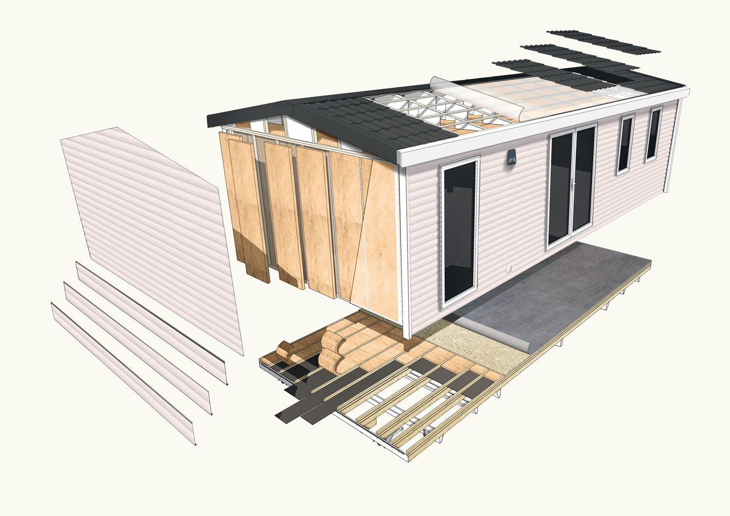 Isolation des Mobil Home Moderne